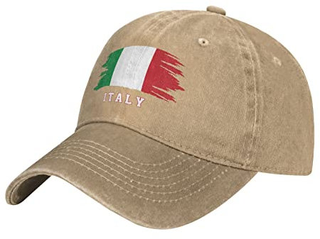452 Damen Herren Baseball Kappen Italienische Nationalflagge Italiens Basecap Leicht Abwaschbar Snapback Kappe Vintage Visier Hut Für Sport Draussen Laufen