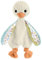 Fisher-Price Schmusegans - Weiche Plüschgans zum Kuscheln und ideal für Unterwegs, waschbar, fördert Tast- und Hörsinn, Feinmotorik und sensorische Fähigkeiten, für Neugeborene, HRB16