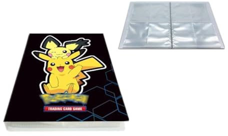 Sammelalbum für Karten, 30 Seiten 540 Karten Kapazität, Ordner Buch Karten Halter, Karten Album, Hefte für Karten, für Spiel Trading Card Sammlung (Schwarz)