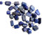 6–13 mm Lapislazuli-Rosenkranz, Lapislazuli-Facettier-Stufenschliff-Verbindungsketten aus 925er Silber mit Draht umwickelt (Optionen von 1 Fuß bis 5 Fuß), 1 Fuß