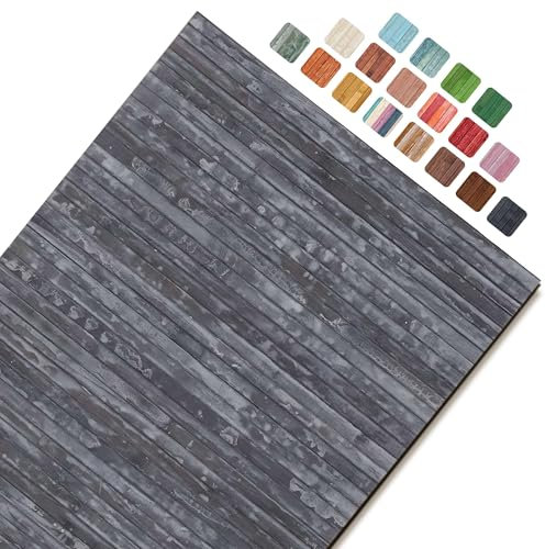 CosìCasa Bambusteppich für die Küche mit Rutschfester Unterseite | Badematte Holz Pflegeleicht | Bambus Bambusmatte Bad | Küchenläufer rutschfest Bambus | Aschgrau 75X300