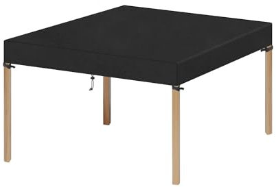 VANSHEIM Abdeckung Tischplatte Abdeckung Gartentisch Abdeckhaube Gartentisch Abdeckhaube für Tisch Wasserdicht Abdeckplane Gartentisch Winddicht UV-Beständiges 420D Oxford Gewebe 80x80x15cm