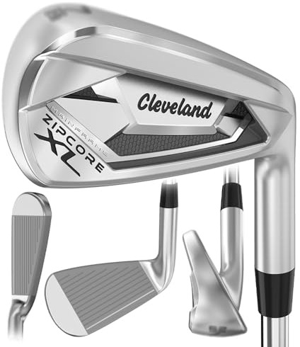Cleveland Golf Zipcore XL Iron Set, Steel, Regular, 4-PW, Right Hand