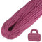 LEREATI Polyester Garn, Makramee Garn 3mm x 200m Polyester-Seil Polypropylen-Kordel Makramee Schnur Geflochten für Handtasche, Häkeltasche, Strickwaren, Wohndekorationen (Lederrosa)