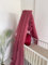 Baby Fancyroom Betthimmel für Babybett, Prinzessib Babywiege, Moskitonetz, Beistellbett Himmel, Babyzimmer Deko, Baldachin Kinderzimmer aus Premium Tüll Dunkel Altrosa