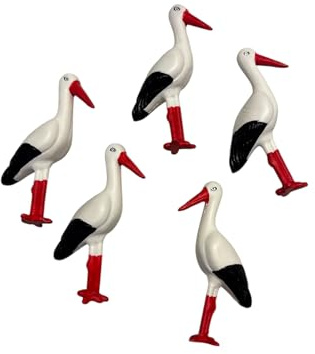 Storch Figuren 5er Set | Geburt, Basteln, Deko