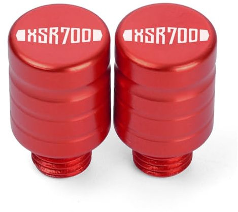 Bouchons De Trou De Rétroviseur Moto Capuchons Vis Cache Boulons pour Yamaha XSR700 XSR 700 XSR-700(Rouge)