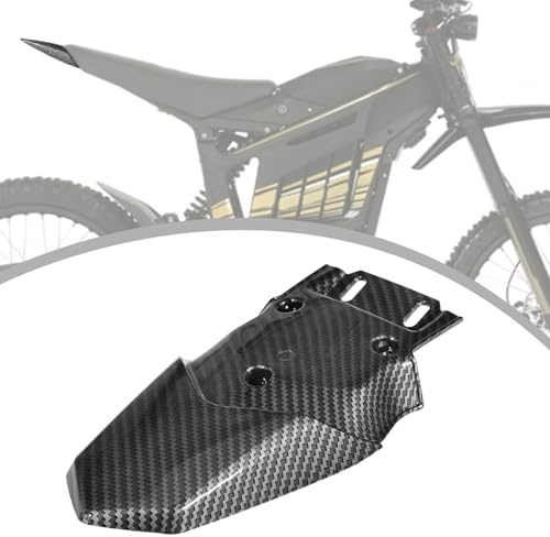Motorrad Schutzblech Hinten,Motorrad Rücksitz Verkleidung Kurzer Stil,Kotfluegel Hinten Verkleidung Heckabdeckung für Talaria Sting MX3/MX4/MX5-Kohlefaser Muster