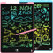 2 Pack Tablette Dessin Enfants 12 Pouces, Electight Tablette d'écriture LCD Colorée, Tablettes Graphiques avec Bouton D'effacement &Verrouillage, Jouets pour Filles Garçons Bleu+Rose