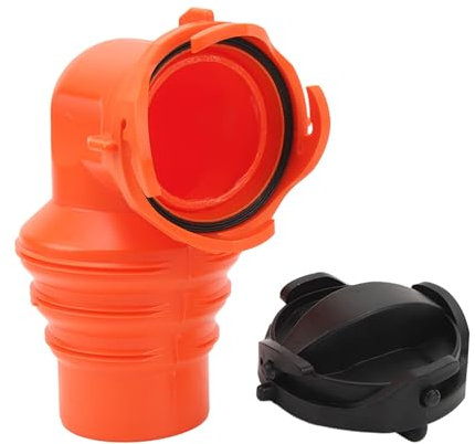 Leapiture RV-Abwasserschlauch-Winkelstück mit Deckel, 90-Grad-Abwasserschlauch-Anschluss, Schlauchkupplung, RV-Ablaufschlauch-Set für Yacht