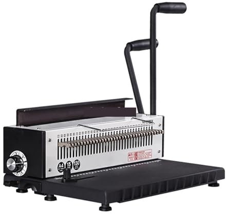 JOXLOVER Bindemaschine, Binder, Eisenringbindemaschine, manuell, 8-Zoll-A5-Kalender, for Aufhängen, Stanzen und Drücken, Doppellinie für Briefpapier im Format A4, A5