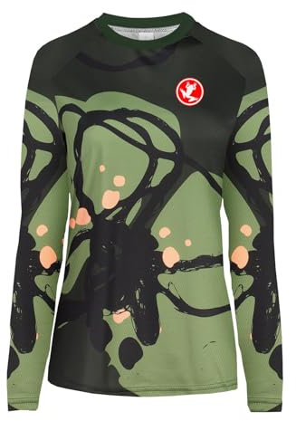 UGLY FROG MTB Jersey Langarm,Mountainbike-Trikot für Women,Motocross-Shirt Langarm,Fahrrad Trikots Motocross BMX Racing T-Shirt Downhill Radsport Kleidung