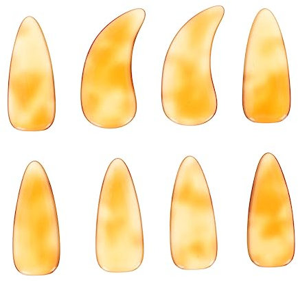 ibasenice 8stücke Guzheng Kunstnägel Fingerprotektoren Guzheng-zubehör Fingerschutz Aus Hochwertigem Material Robust Und Langlebig Einfach Zu Bedienen