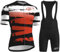 HULG Tuta Ciclismo Uomo,completo Uomo Manica Corta,completi Ciclismo Squadre,Tuta Da Triathlon Imbottita 9D, Traspirante E Ad Asciugatura Rapida, Ideale Per Allenamenti Di Ciclismo (Color-04-B,XXL)