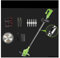 LNHHG Tondeuse à Gazon électrique sans Fil 12V/24V avec Batterie 2xBattery 800W Lithium Tondeuse à Gazon électrique Mauvaises Herbes désherbeuse Outils d'élagage de Jardin(24v Green Type B)