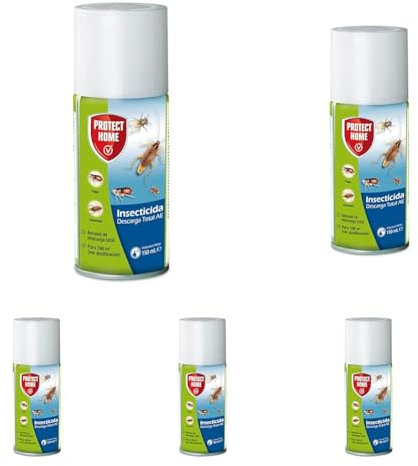 Protect Home Barrita Insecticida Descarga Total, automático, Ideal Frente a Insectos voladores y Rastreros en Lugares de difícil Acceso, Fácil de Usar y eficaz, (Paquete de 5)