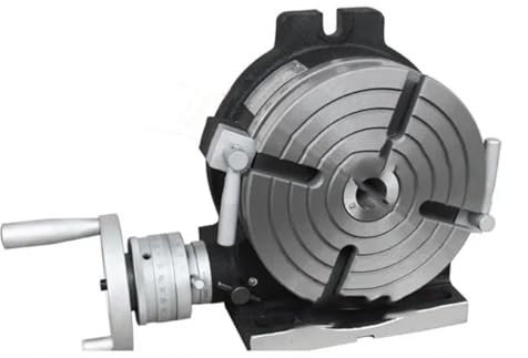 Máquina de HV-8 de 6 pulgadas y 150mm, placa de indexación, fresadora, divisor giratorio, indexación, plato giratorio Manual de doble uso(6inch 150mm)