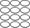 ECSiNG 12pcs Joint Torique de Vidange de Piscine Compatible avec Hayward SP1022C 1-1/2 Pouce MIP Compatible avec Pentair 19174 190030 1,7x2x1/8 Pouce
