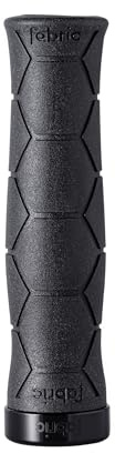 Fabric SEMI Ergo Black Bike Handlebar Grips Ergonomic Bicycle Grips with Hex Texture - Durable 100% Sillicone - 135 x 32 mm