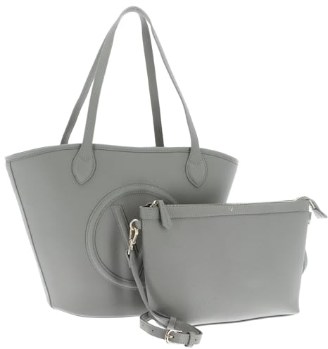 Valentino Schultertasche Special Covent Shopper Grigio Polvere hellgrau