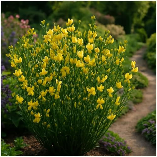 GrowOn Shrubs [x2] Broom Plant Cytisus x Praecox 'Allgold' | Multi-Pack | Deciduous Shrubs | Outdoor Garden Ready Plants | Spring and Summer Flowering | Yellow Flowers
