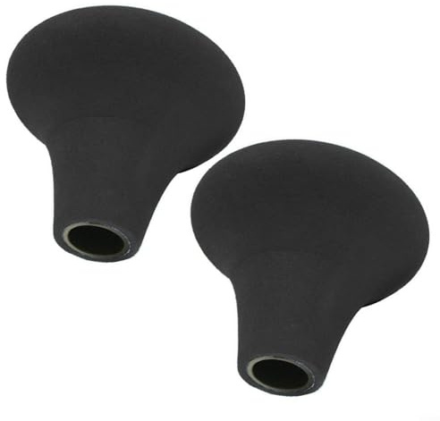 Kivivaka Angelrute Butt Kissen Gimbal, EVA Stoßdämpfer für Meeresangeln Gürtel, rutschfeste Stangenhalter-Unterstützung, 2,5 cm, Blau / Schwarz, 2 Stück