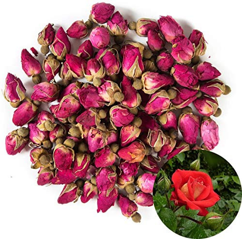 TooGet Fleurs Séchées de Pétales de Roses Rouges Naturelles Parfumées en Gros - 225g