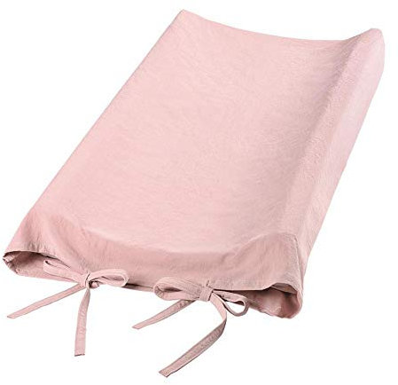 Funda para cambiador de bebé para niñas y niños, cubierta suave y transpirable para cambiador de bebé recién nacido para colchón para cambiar pañales(Rosado)