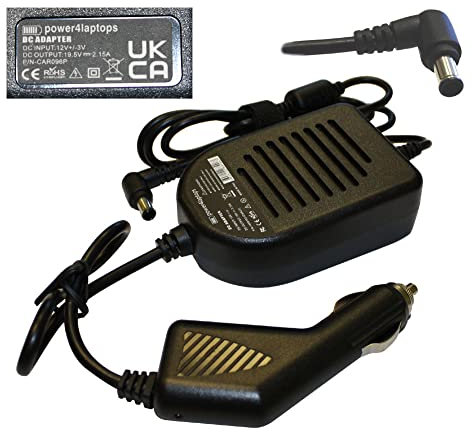 Power4Laptops Alimentatore Auto 12V DC LCD/LED TV Compatibile con LG 24TN510S