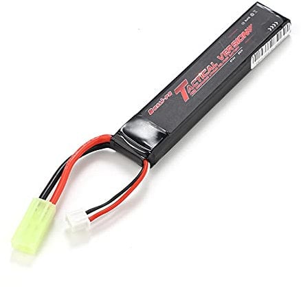 Airsoft Lipo Battery,Rechargeable 2S 7.4V 1100mAh Lipo Battery Pack with Mini Tamiya for Tactical Version Airsoft Gun