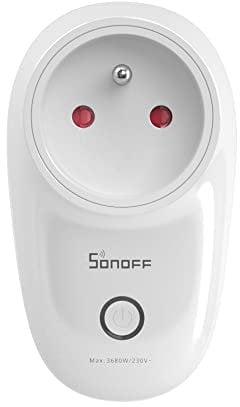 SONOFF S26R2ZBTPE-FR - Enchufe ZigBee ON/OFF 16A con enchufe francés, compatible con Philips Hue y Smartthings