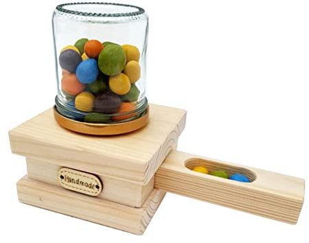 2x- Holzbausatz- Bastelset- Bonbonspender aus Holz- Süßigkeitenautomat- Naturholz- Bausatz- Werkeln mit Spaß - Holzbausatz - Geschenkidee - Kinderferien-Geburtstag