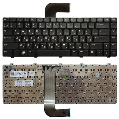 RU Clavier pour Dell Inspiron 14R N4110 M4110 N4050 M4040 N5050 M5050 M5040 N5040 3330 X501LX502L P17S P18 N4120 (Noir)