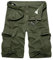 New front Pantalones Cargo de Verano de Color Sólido para Hombre Pantalones Cortos Casuales de Verano para Correr para Hombre Multibolsillo para Exteriores sin cinturón,Verde,34