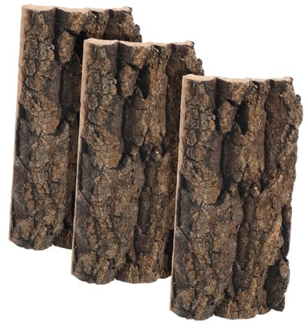 BESPORTBLE 3sets Fish Tank Ornament Cork Bark Aquarium Decor Aquarium Supply Decorative Reptile Tank Decor 3pcs*3