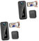 VILLCASE 2 Pezzi Campanello Intelligente Videocitofono Wireless Colore Campanello Di Casa Wifi Telecamera Campanello Senza Fili Campanelli Video Plastica Black