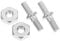 LIOOBO 2pcs Chainsaw Replacement Parts Durable Guide Bar Studs and Nuts Compatible with Stihl High Durability for Care Optimal Performance Heavy Duty Use