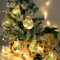 Mixtooltoys Christmas Lights 4.2m LED Christmas Pine Needle Snow Globe Light 10 Shatterproof Edison Bulbs Battery Operated Light, String Lights Indoor for Bedroom Porch Garden Party Xmas Decor