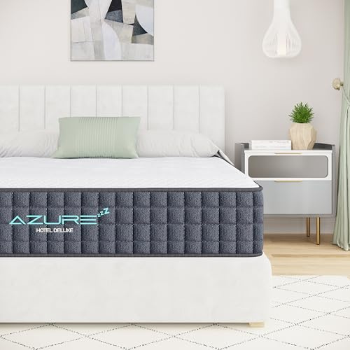 Azure 5FT King Mattress, 10 Inch Memory Foam, Hybrid Medium Firm Orthopedic Support with 7-Zone Pocket Springs, Motion Isolation, Pressure Relief, Skin-friendly Oeko-tex Fabric.150x200x25cm