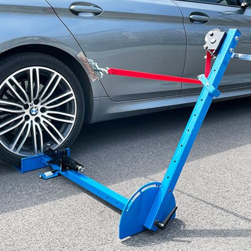Extracteur de bosses 3 en 1 avec force de 600 kg, hauteur réglable et pivotant, treuil manuel pour réparation de métal et de cadre automobile