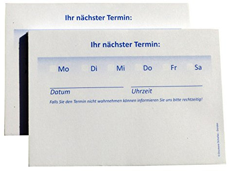 10 x Terminblöcke Terminblock Nr.3 -Terminzettel Termine - Praxis Studio Ärzte Frisör, Maniküre (22679_39K)