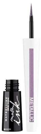 Eyeliner de Maybelline New York Master Ink Metallic 31 Silver Violet. Pack de una unidad (1 unidad de 2,5 ml)