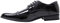 Evoga Scarpe uomo Class nero francesine vernice lucida eleganti e da cerimonia (41, Nero)