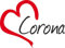 Auto Aufkleber Stadt Corona USA Herz Sticker ca.9x12 cm konturgeschnitten