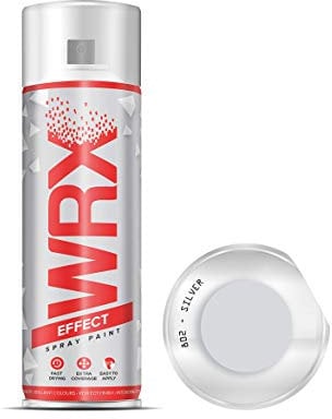 WRX Spray Paint - Silver - 400 ml Quality Brilliant Colours Perfect Finish Brilliant All Purpose Interior/Exterior, Art, Crafts, Auto, Home Furniture, Garden, Radiator Paint 400ml