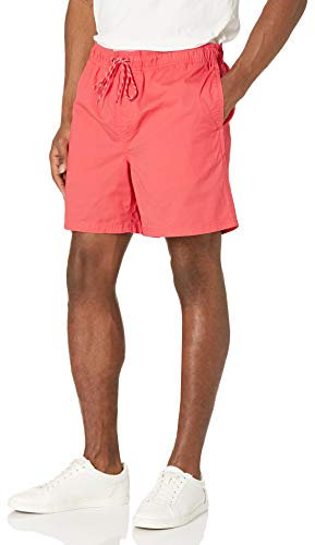 Amazon Essentials Short à Entrejambe de 15 cm avec Cordon de Serrage Homme, Rose Corail, XXL