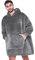 CASKIE Oversized Hoodie Sweatshirt Blanket, TV Super Soft Warm Comfortable Blanket Hoodie, Soft Cozy Warm Comfortable Novelty Hoodies, One Size Fits All, TV-Blanket for Men Women Teenagers Kids
