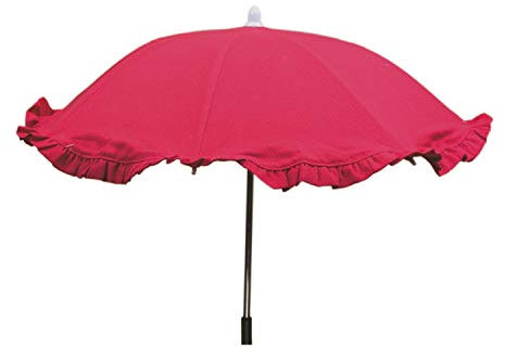 Sombrilla Universal para silla o cochecito de Paseo Rosy Fuentes - No incluye Flexo para su fijación - elegante y práctico artículo para la protección del sol de su bebé0-rojo