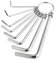 Musiclily Basic Metric Größe 1,5-6mm 8 Stück Gitarren Bass Innensechskantschlüssel Allen Wrench Justage Werkzeug Set mit Schlüsselring für Gitarre Reparatur, Nickel