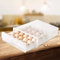 sunflowerany Huevera, Contenedor De 30 Huevos para El Frigorífico,huevera De Plástico para Huevos, con Tapa Y Asas, Portátil, De Plástico, Organizador para Refrigerador (Transparente)